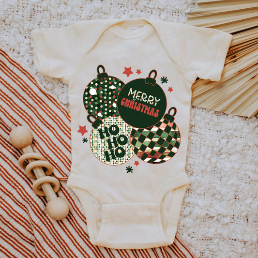 Retro Cluster of Christmas Ornaments PNG | Vintage Holiday Sublimation | Retro Christmas Shirt Design | Digital Download