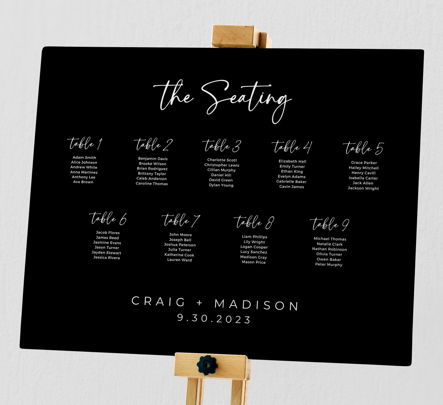 Minimalist Wedding MEGA Bundle | Black & White Signs | Modern RSVP and Place Cards | Ceremony Programs and Menus | Editable Canva Pro Invite