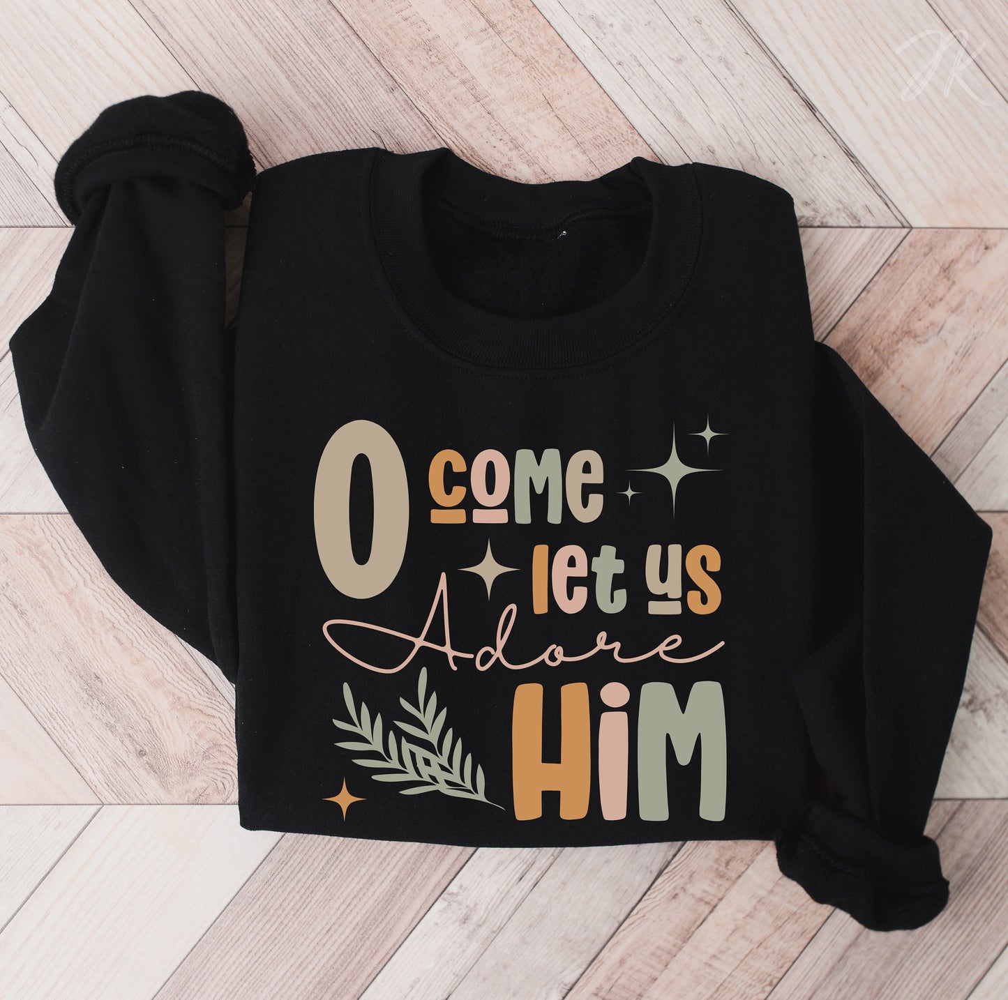 O Come Let Us Adore Him SVG PNG | Christmas Png | Christian Designs | Boho Christmas | Boho Designs | POD Commercial Use | Digital Download