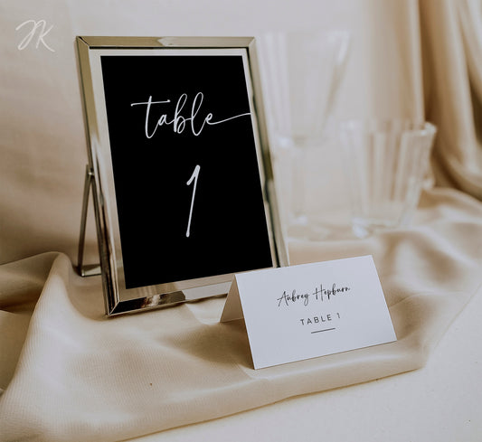 Minimalist Wedding MEGA Bundle | Black & White Signs | Modern RSVP and Place Cards | Ceremony Programs and Menus | Editable Canva Pro Invite