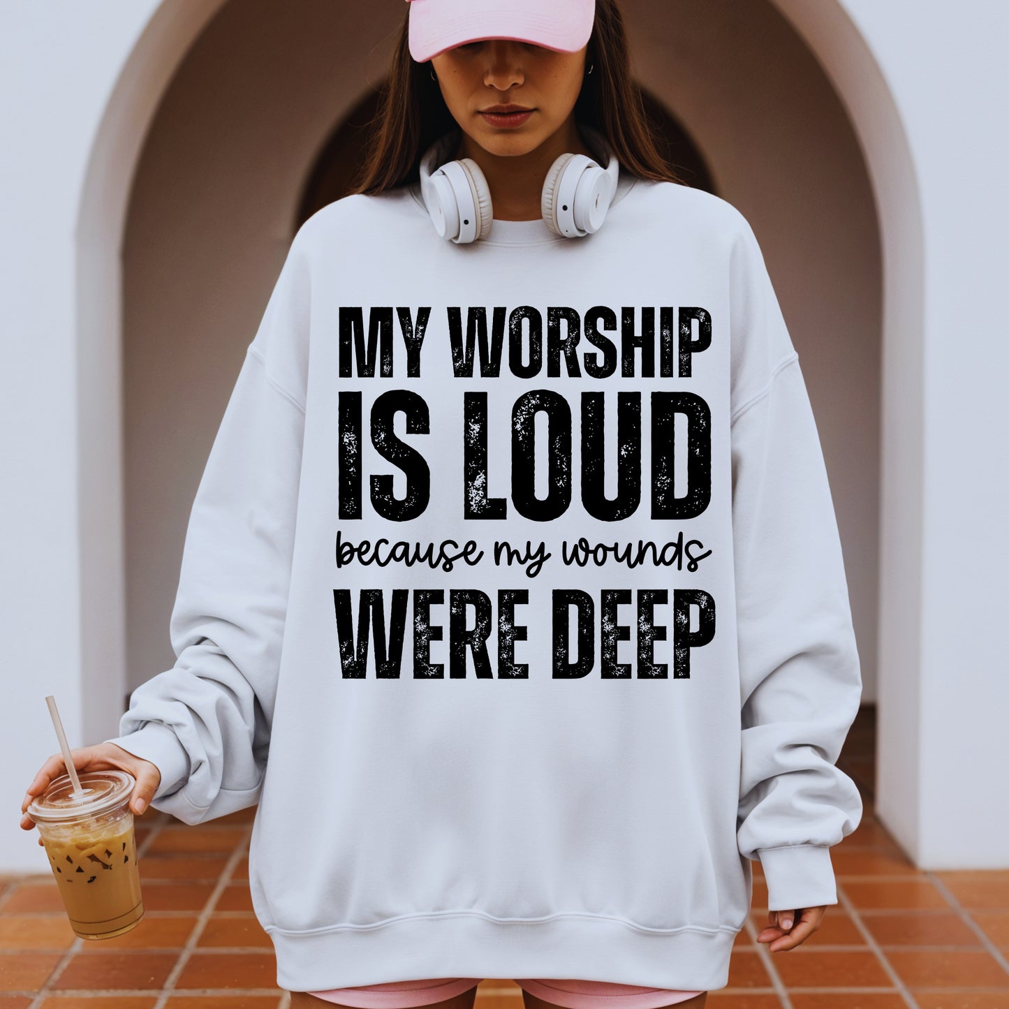 My Worship is Loud PNG Bundle | Distressed Boho Christian Worship Design | Faith Sublimation Download