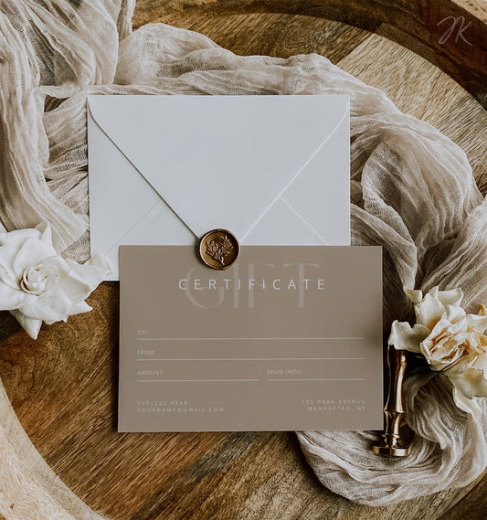 Boho Business Bundle | All-in-One Small Business | Boho Canva PRO Templates, DIY Cards, Price List, and Gift Certificates | Boho Beige White