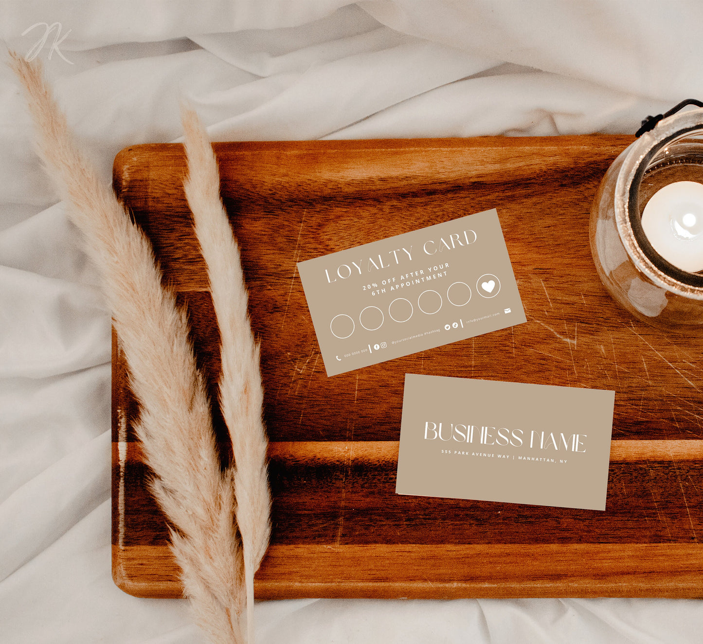Boho Loyalty Card Bundle, Beauty Referral, Lash Business Card, Salon Loyalty Cards, Beige Loyalty Card, Loyalty Punch Card, Vip Rewards Card