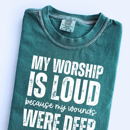 My Worship is Loud PNG Bundle | Distressed Boho Christian Worship Design | Faith Sublimation Download