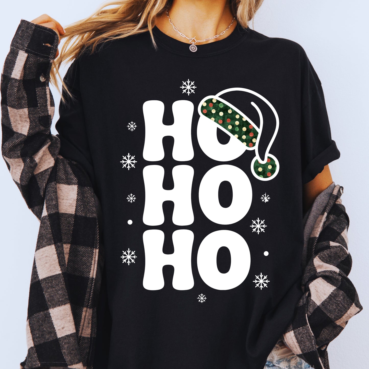 Retro Christmas Ho Ho Ho PNG Bundle | Santa Hat Holiday Typography | Christmas Shirt Sublimation | Digital Download