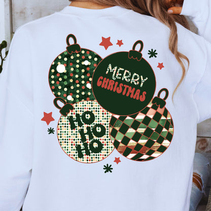 Retro Cluster of Christmas Ornaments PNG | Vintage Holiday Sublimation | Retro Christmas Shirt Design | Digital Download