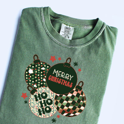 Retro Cluster of Christmas Ornaments PNG | Vintage Holiday Sublimation | Retro Christmas Shirt Design | Digital Download