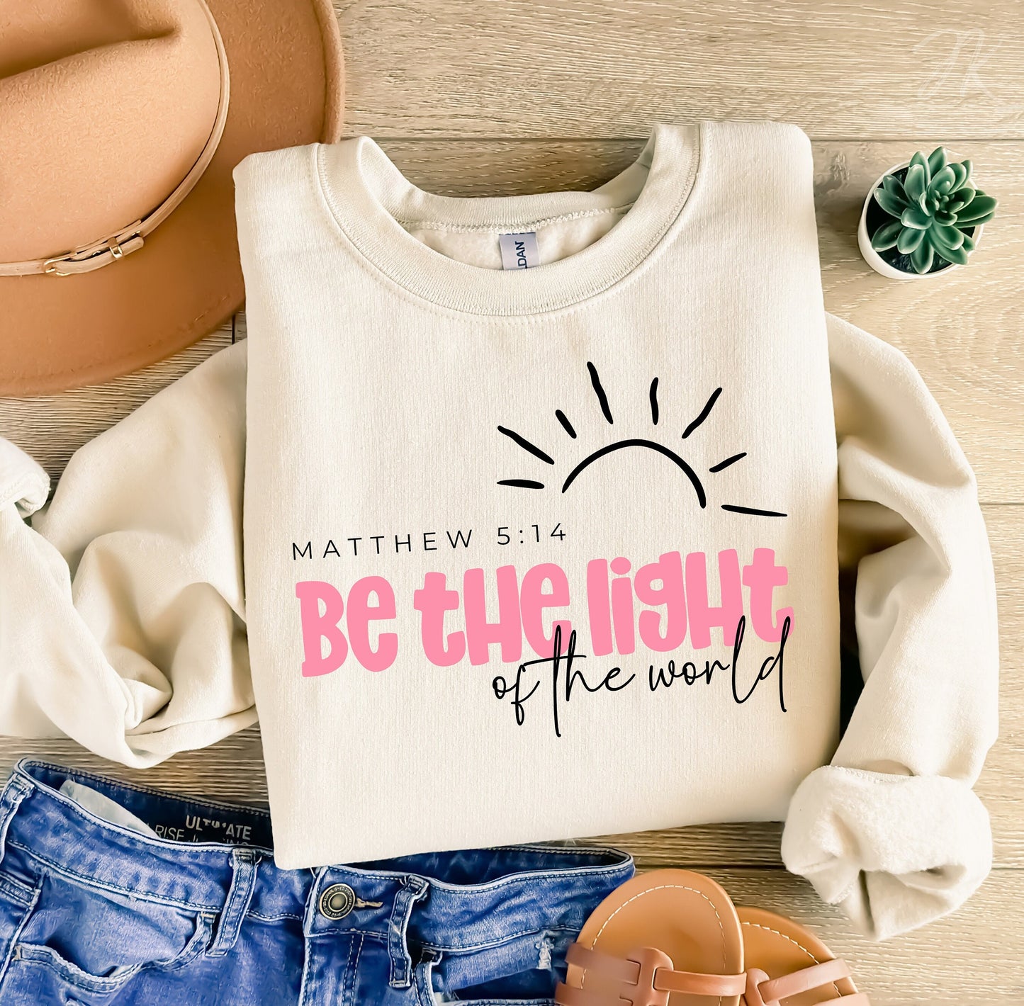 Be the Light PNG | Christian PNG | Bible Verse Quote | Shirt PNG Sublimation | Cricut Cut File | Religious Gift | Gift for Mom | Jesus Shirt