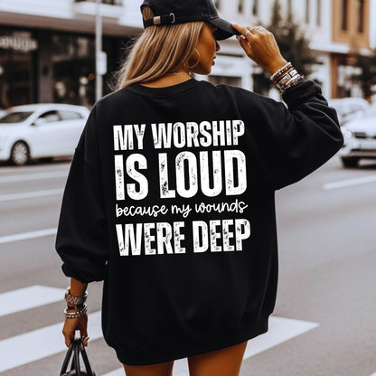 My Worship is Loud PNG Bundle | Distressed Boho Christian Worship Design | Faith Sublimation Download