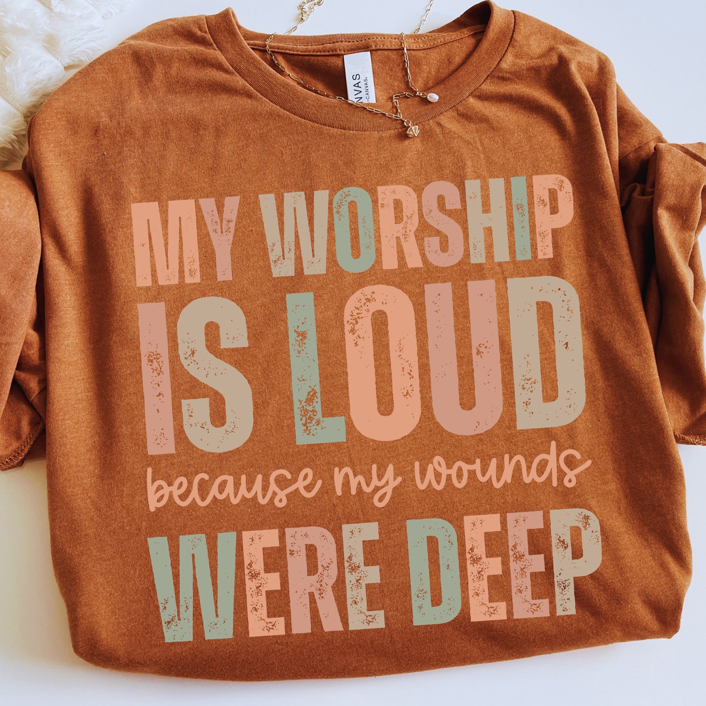 My Worship is Loud PNG Bundle | Distressed Boho Christian Worship Design | Faith Sublimation Download
