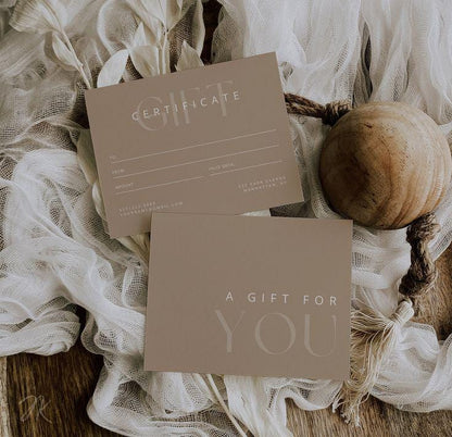 Boho Business Vol.2 Bundle | All-in-One Small Business Boho Canva Templates, DIY Cards, Price List, Logos and Gift Certificates | Boho Beige