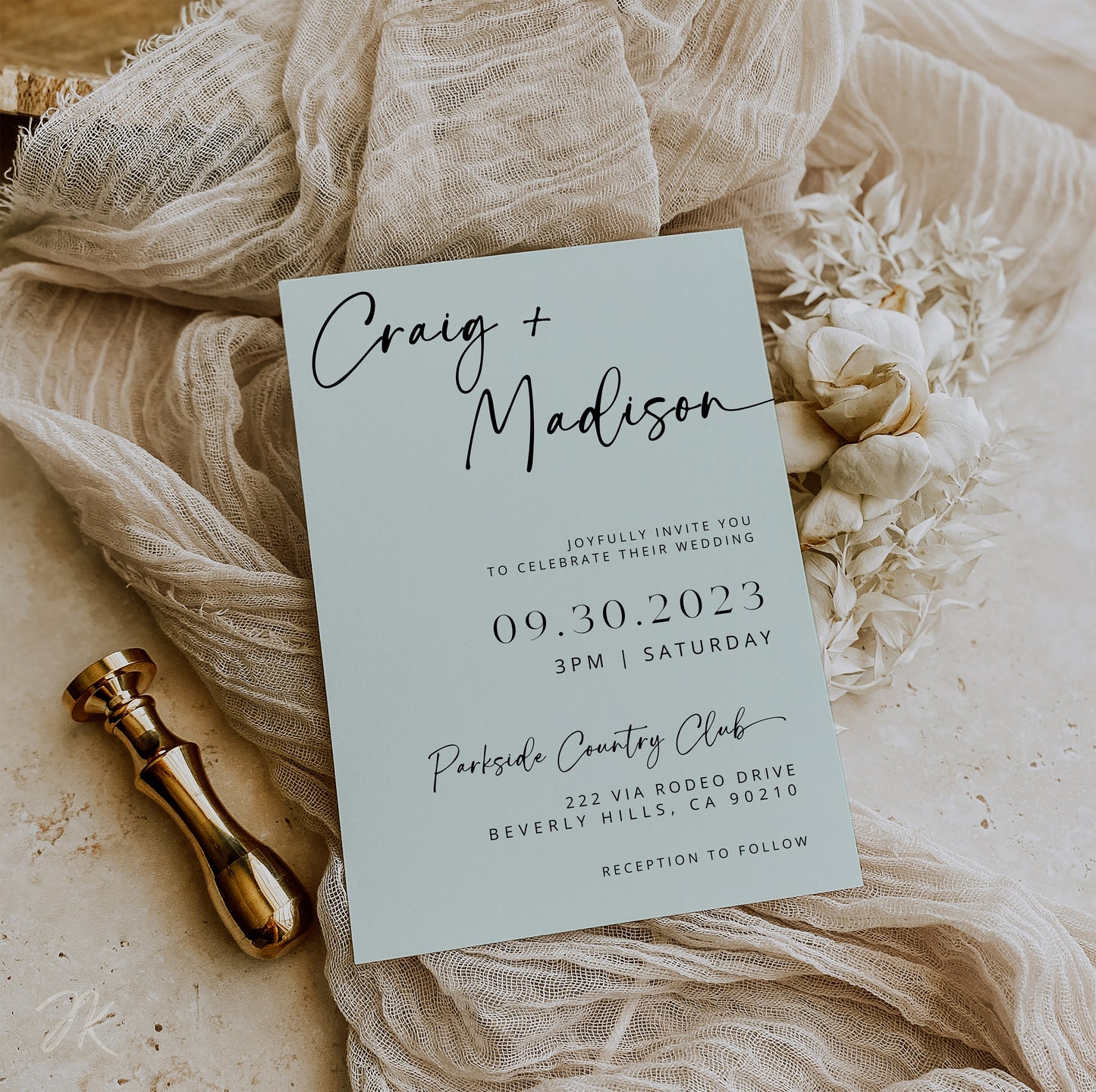 MINT Black Wedding Invite Bundle | Editable Wedding Stationery | Minimalist Beige and  White Wedding | Boho Modern Wedding | Save the Date