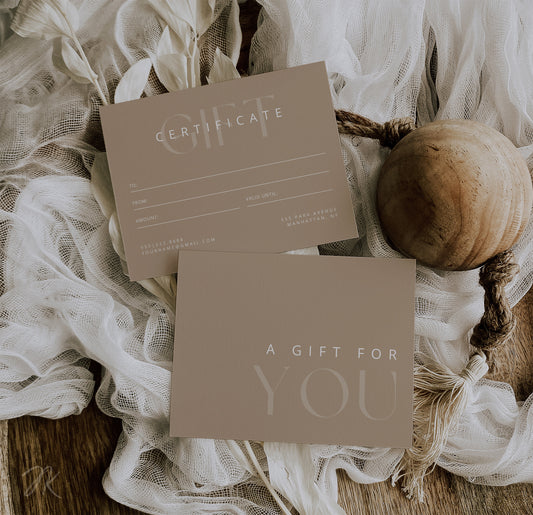 Boho Gift Certificate Printable Template Bundle | DIY Gift Voucher | Editable Gift Card | Spa Salon Certificate Canva Pro | INSTANT DOWNLOAD