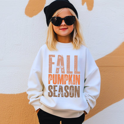 Fall Pumpkin Season PNG | Boho Distressed Autumn Sublimation File | Rustic Fall Quote Clipart | Cozy Thanksgiving Shirt Design Gift for Her