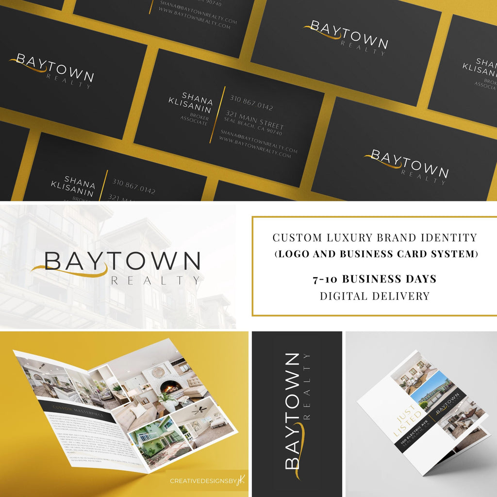 Custom Luxury Brand Identity (Logo and Business Card System) | 7-10 Business Days