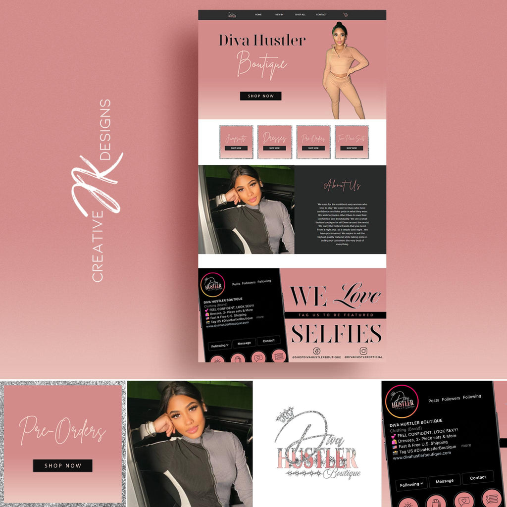Custom Wix Website Design: 1-Page Starter Site for Small Business