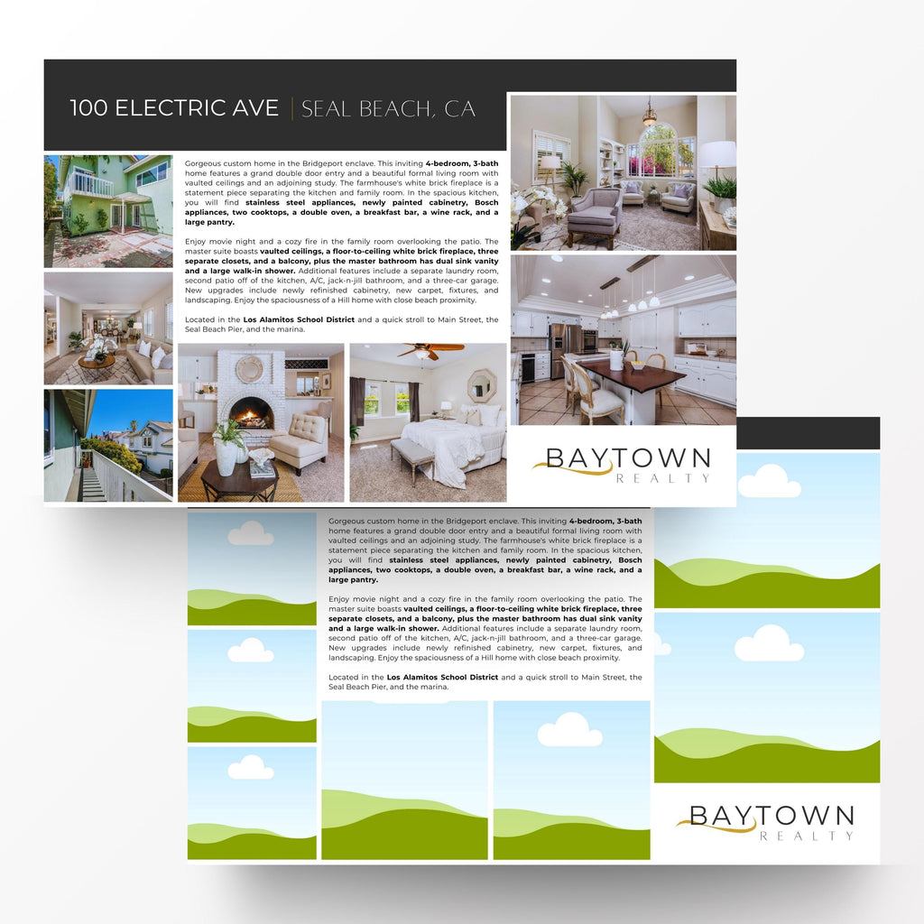 Custom Luxury Real Estate Brochure | 4-Page Modern Realtor Marketing (Canva Template)