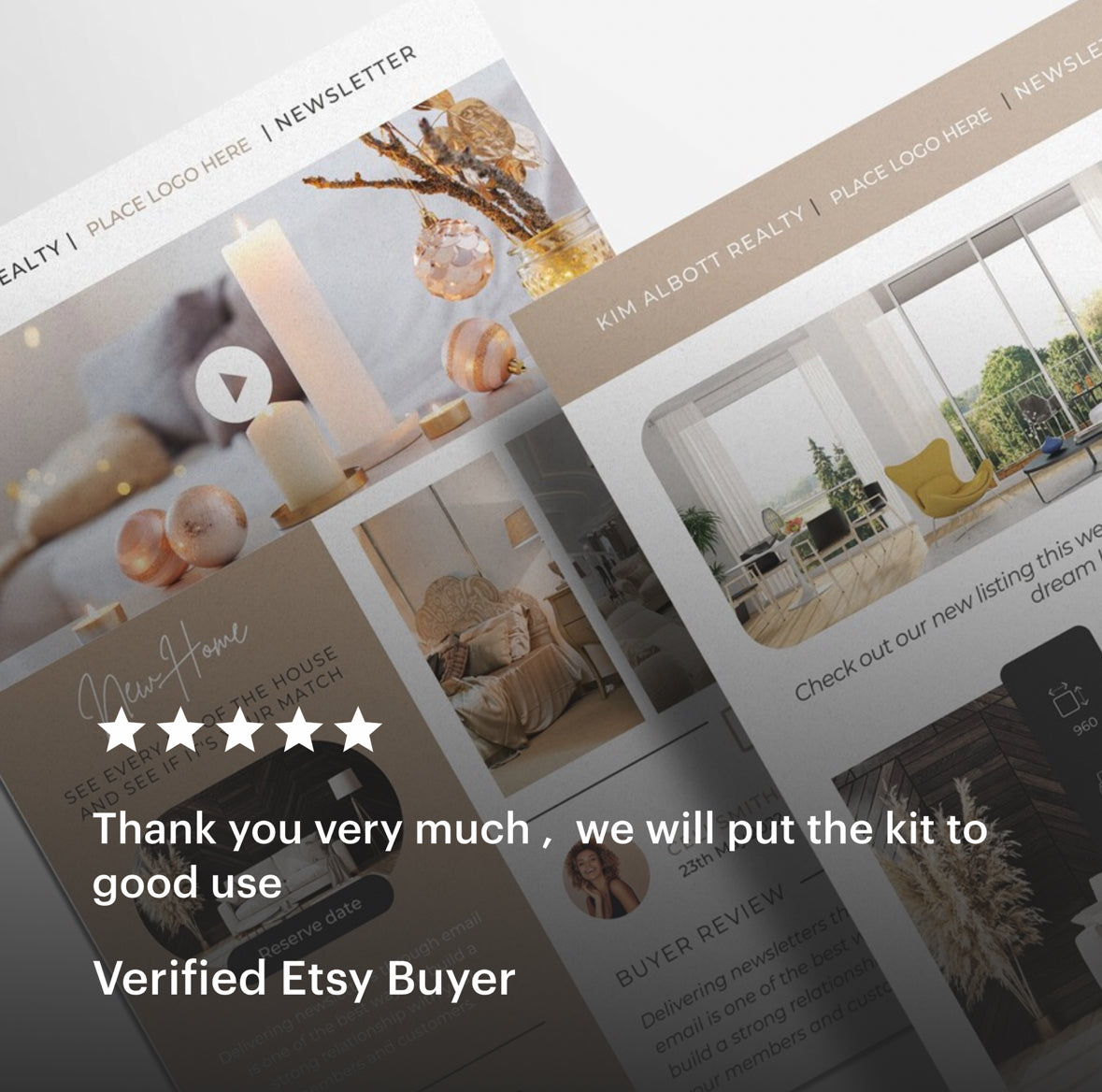 PLR/MRR Luxury Modern Real Estate Marketing Templates PLR Bundle for Realtors