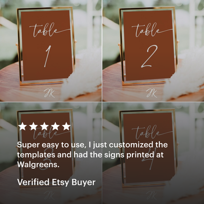 DESERT BOHO Wedding Mega Bundle | Terracotta Signage | Modern RSVP and Place Cards | Ceremony Programs and Menu | Editable Canva Invite Card