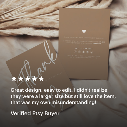 Boho Business Vol.2 Bundle | All-in-One Small Business Boho Canva Templates, DIY Cards, Price List, Logos and Gift Certificates | Boho Beige