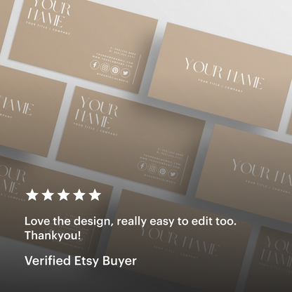 Boho Business Vol.2 Bundle | All-in-One Small Business Boho Canva Templates, DIY Cards, Price List, Logos and Gift Certificates | Boho Beige