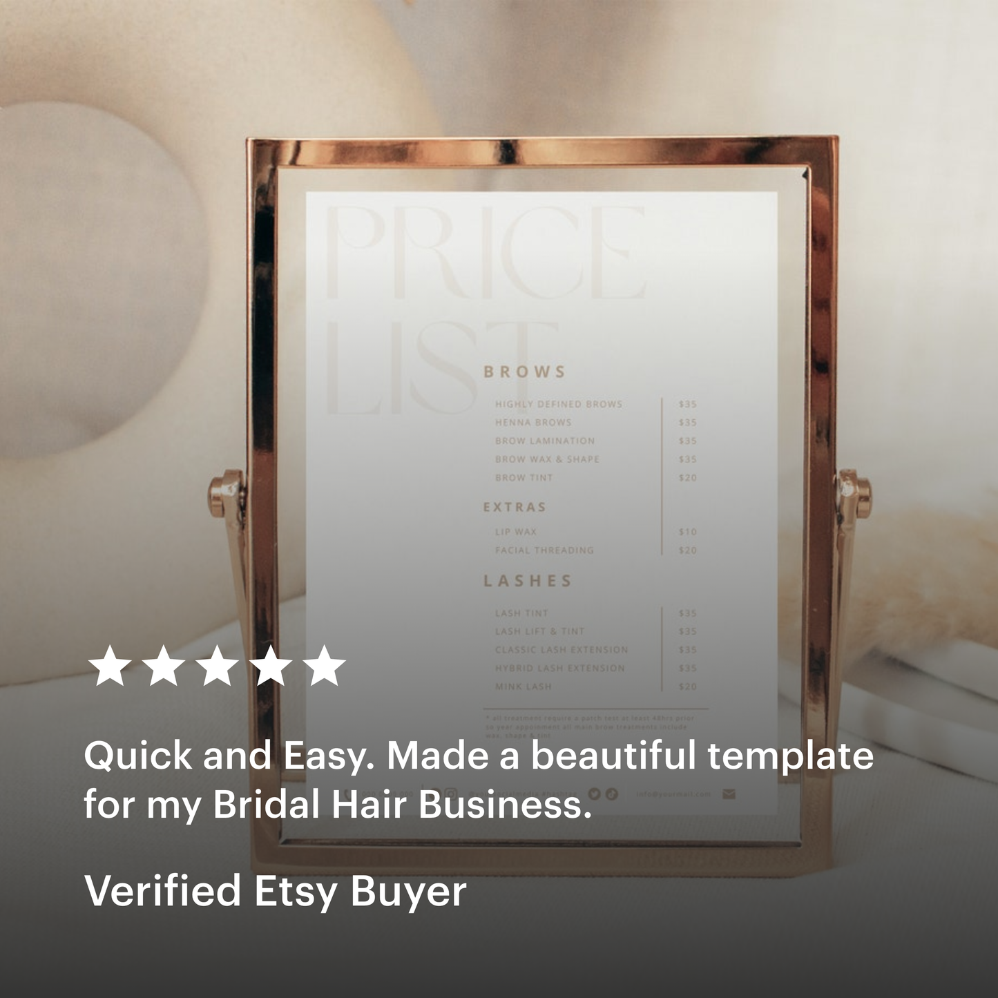 Boho Business Vol.2 Bundle | All-in-One Small Business Boho Canva Templates, DIY Cards, Price List, Logos and Gift Certificates | Boho Beige