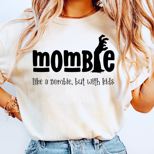 Mombie Halloween SVG PNG | Funny Zombie Mom Cut File | Halloween Mama Sublimation | Spooky Retro Mom Shirt Design | Instant Download