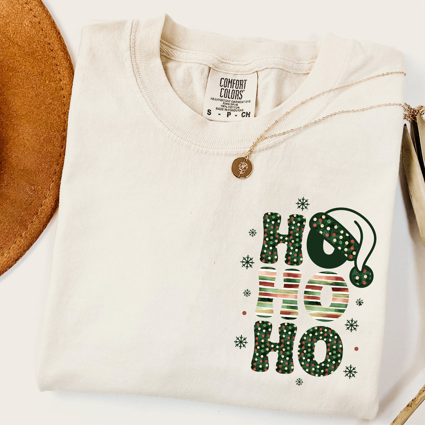 Retro Christmas Ho Ho Ho PNG Bundle | Santa Hat Holiday Typography | Christmas Shirt Sublimation | Digital Download