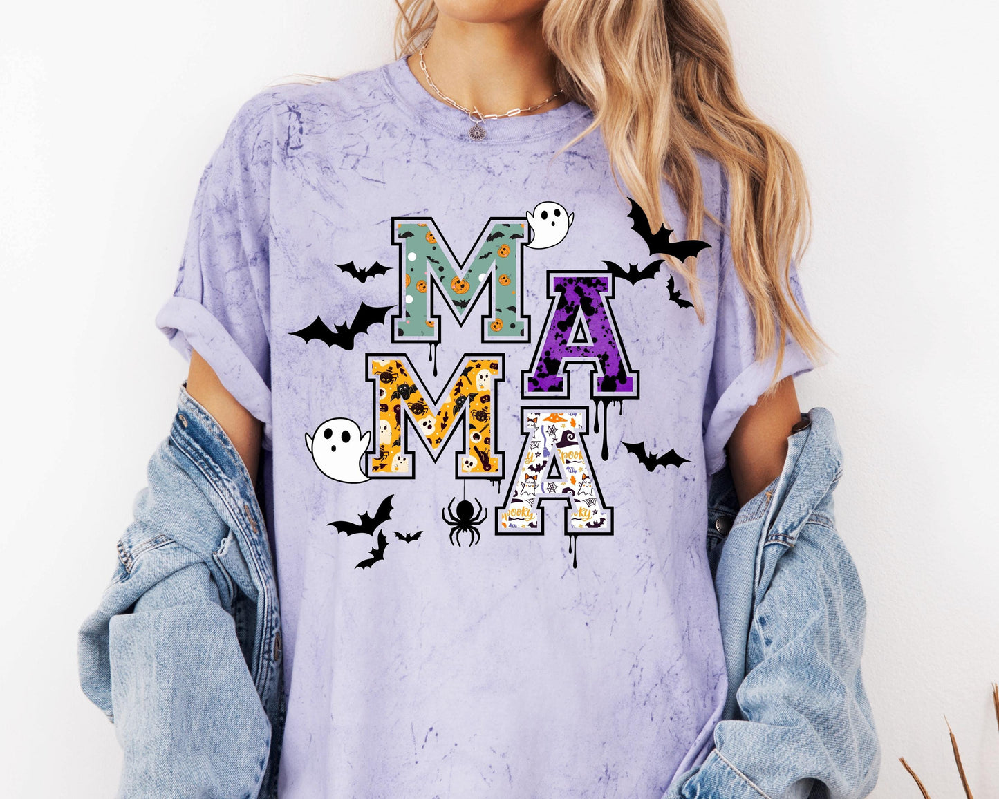 Halloween Mama PNG | Varsity Letter Sublimation | Gothic Shirt Sublimation | Cricut Cut File | Halloween Gift for Her | DIGITAL DOWNLOAD