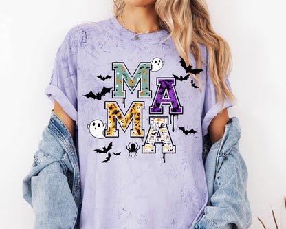 Halloween Mama PNG | Varsity Letter Sublimation | Gothic Shirt Sublimation | Cricut Cut File | Halloween Gift for Her | DIGITAL DOWNLOAD