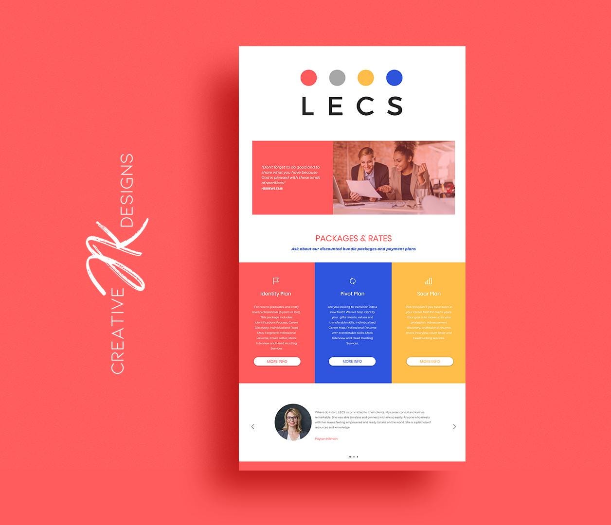 Custom Wix Website Design: 1-Page Starter Site for Small Business