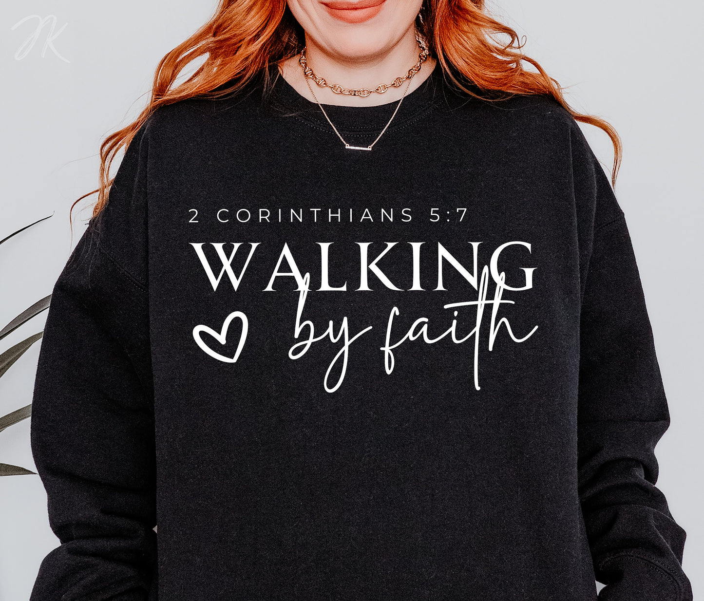 Walk by Faith Not by Sight PNG | Christian Sublimation Design | Shirt Sleeve Design | Bible Verse Shirt | Cricut File | DIY Christian Gift