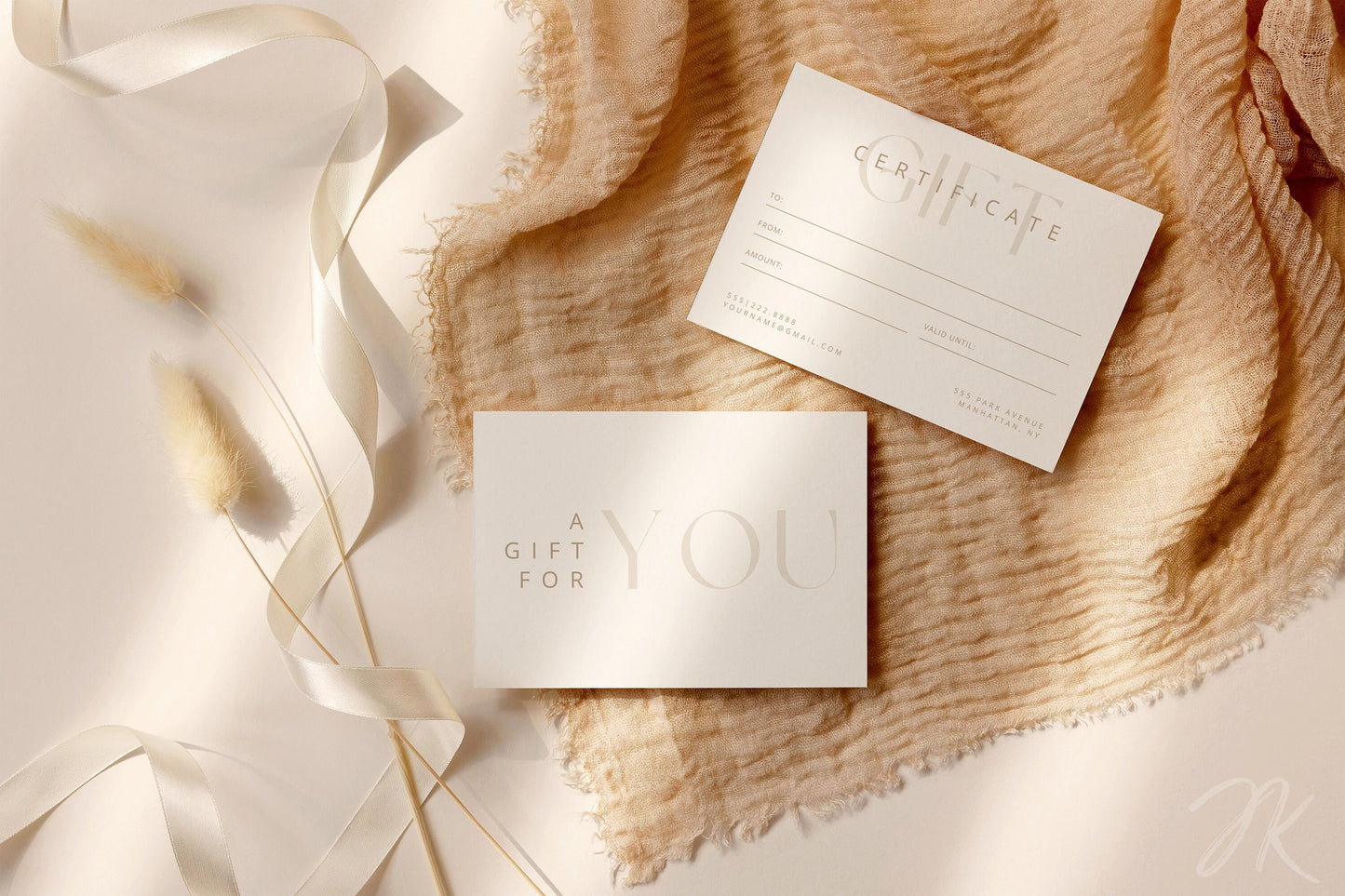 Boho Business Bundle | All-in-One Small Business | Boho Canva PRO Templates, DIY Cards, Price List, and Gift Certificates | Boho Beige White