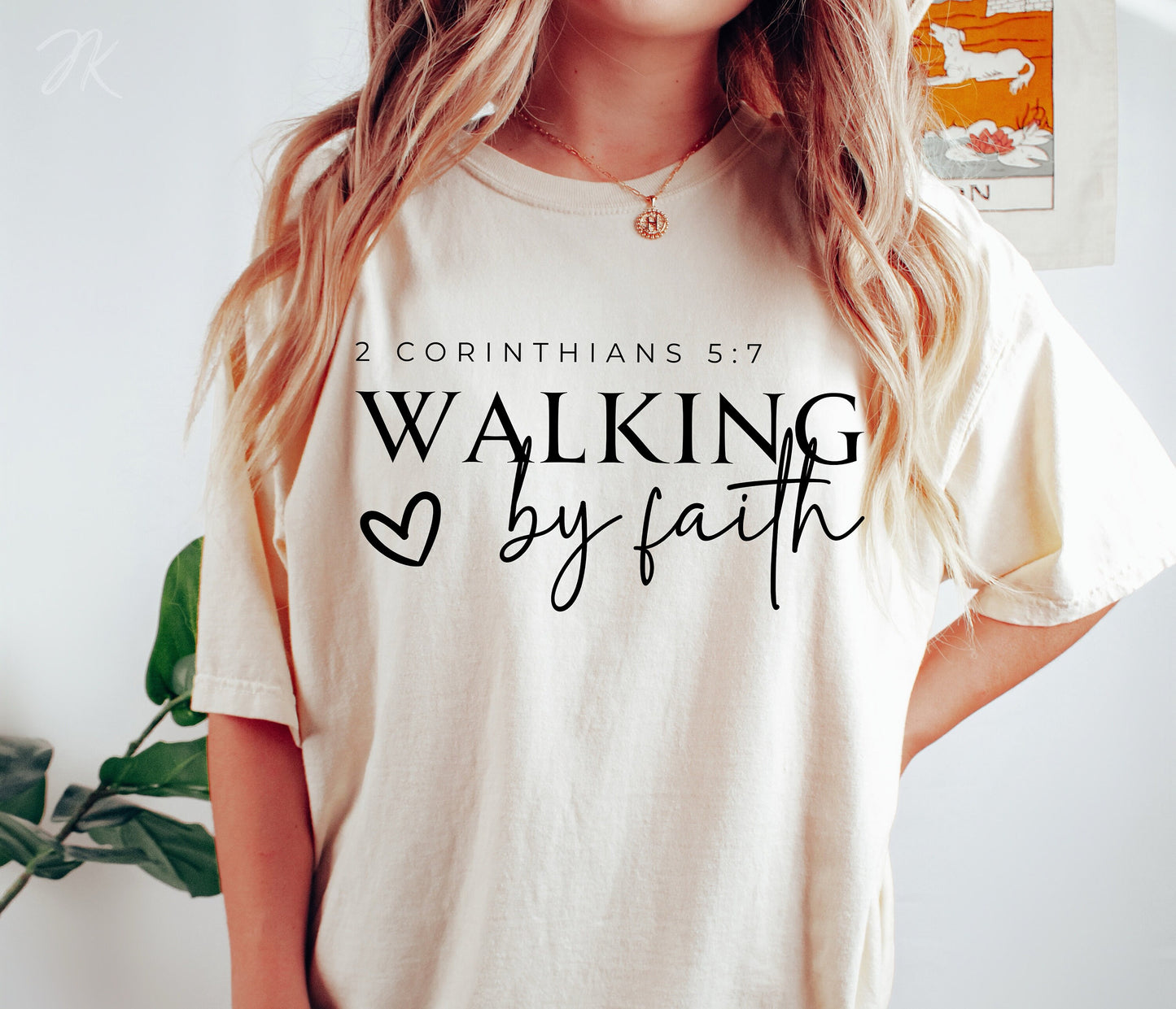 Walk by Faith Not by Sight PNG | Christian Sublimation Design | Shirt Sleeve Design | Bible Verse Shirt | Cricut File | DIY Christian Gift