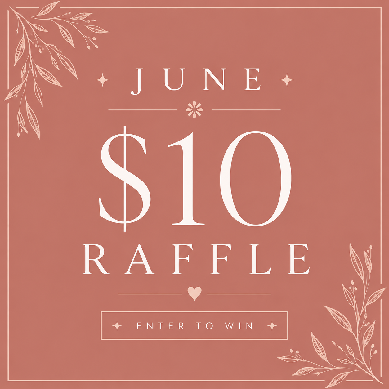 $10 JUNE RAFFLE Entry | Win a Custom Wedding Signage Suite Valued at $555